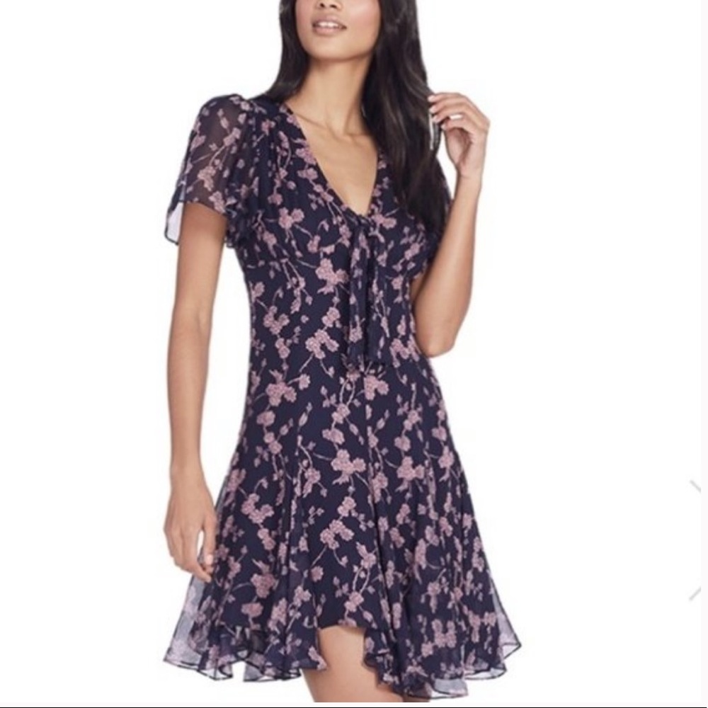 Cinq à Sept Womens Silk Floral Annali Dress